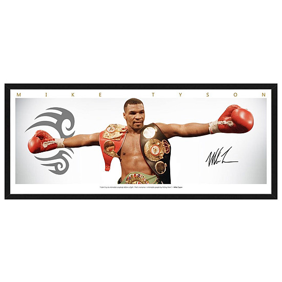Boxing - Mike Tyson Mini Wings Framed Print - S1