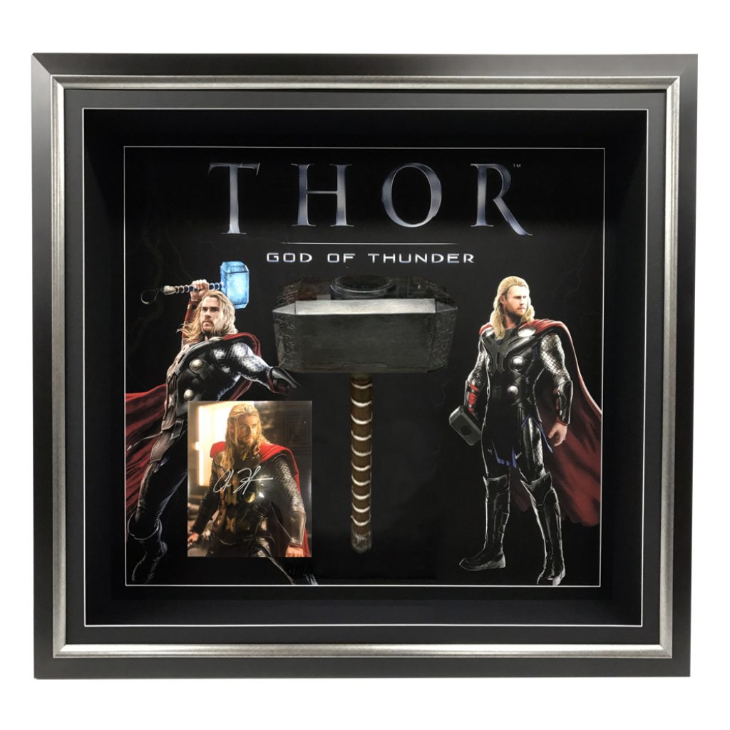 Movies - Marvel Thor – Chris Hemsworth Signed And Framed Photograph With Hammer - S1 | Thor-Hammer-1.jpg