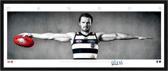  AFL – Geelong Cats – Patrick Dangerfield - Framed Mini Wings Lithograph - S1 | PatrickDangerfield.jpg