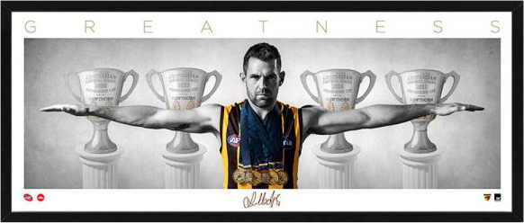 Hawthorn Hawks – Luke Hodge - Framed Mini Wings Lithograph - S1 | LukeHodge.jpg