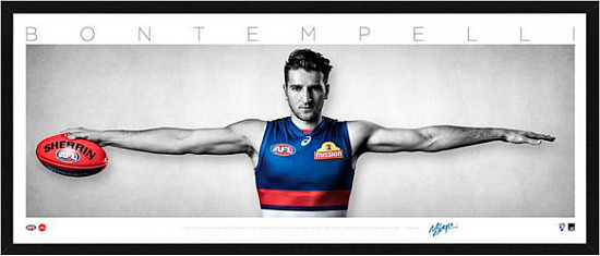 AFL – Western Bulldogs – Marcus Bontempelli Framed Mini Wings Lithograph - S1