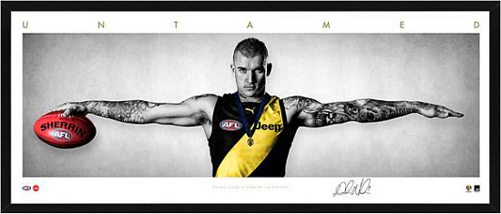 AFL – Richmond Tigers – Dustin Martin Framed Mini Wings Lithograph - S1