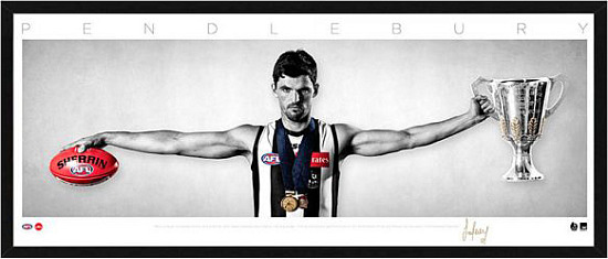 AFL – Collingwood Magpies – Scott Pendlebury - Framed Mini Wings Lithograph - S1