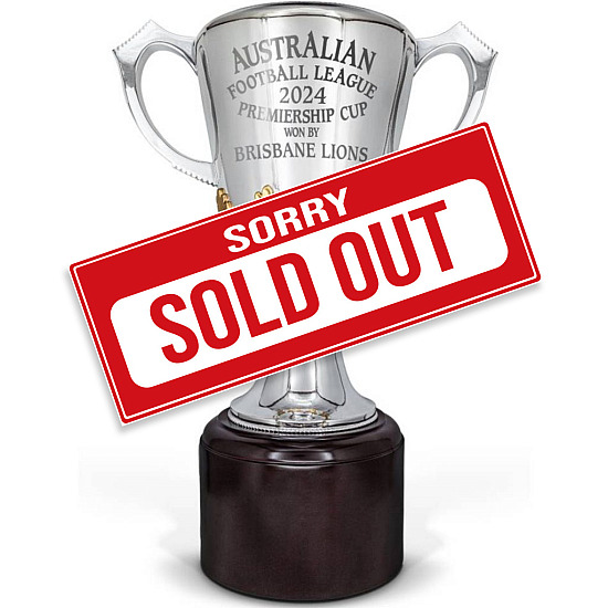 AFL 2024 Premiership - Brisbane Lions 2024 Premiership Cup - Full size Replica - S1